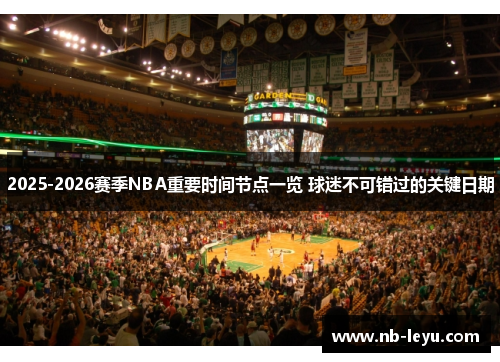 2025-2026赛季NBA重要时间节点一览 球迷不可错过的关键日期