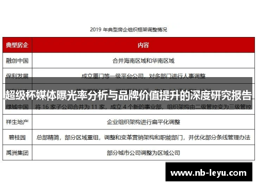 超级杯媒体曝光率分析与品牌价值提升的深度研究报告