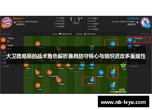 大卫路易斯的战术角色解析兼具防守核心与组织进攻多面属性