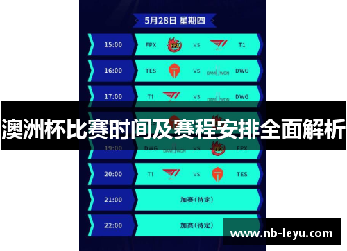 澳洲杯比赛时间及赛程安排全面解析 澳洲杯比赛时间及赛程安排全面解析